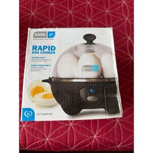 Dash Go Rapid Egg Cooker Hard Boiled Poached Omelette Boiler Steamer NIB
